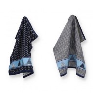 Hand- en Theedoek - Boot - Donker Blauw